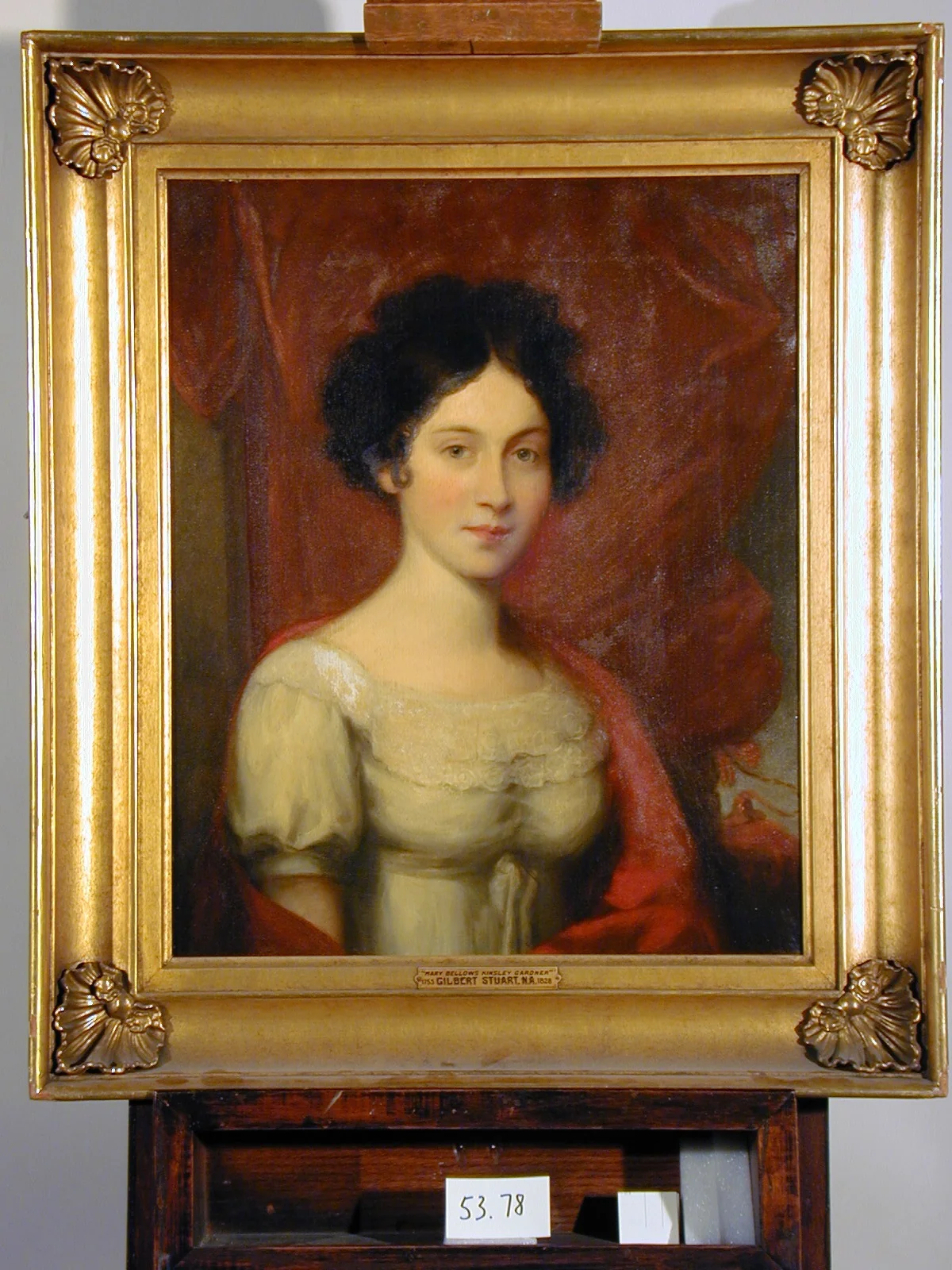 Mary Bellows Kinsley Gardner 1801-1839, by James Frothingham, oil, 1825
