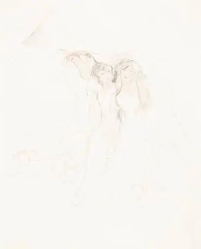 Two Girls under a Cloak