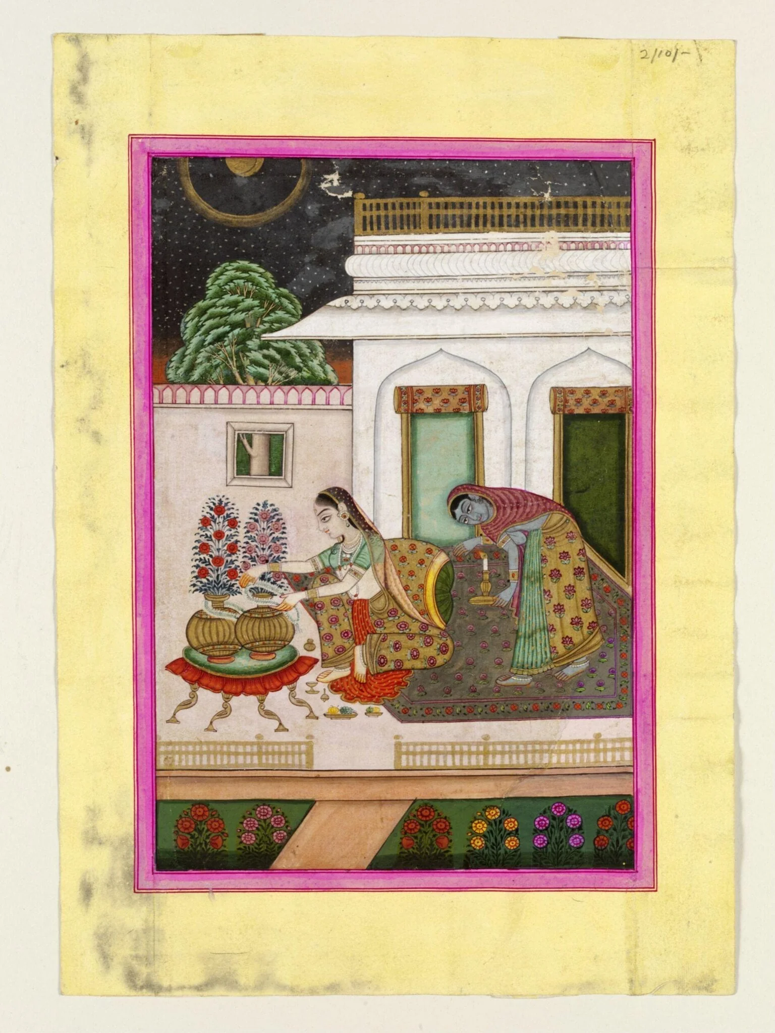 Kalyan Ragini, by Unknown, paint, 1830