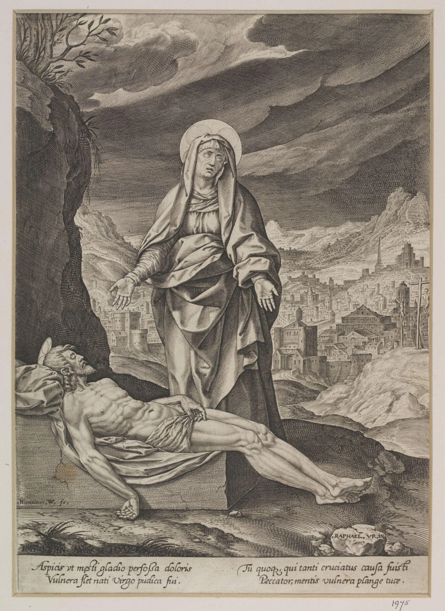 La Vierge au Bras Couvert, by Jerome Hieronymous Wierix, 1650