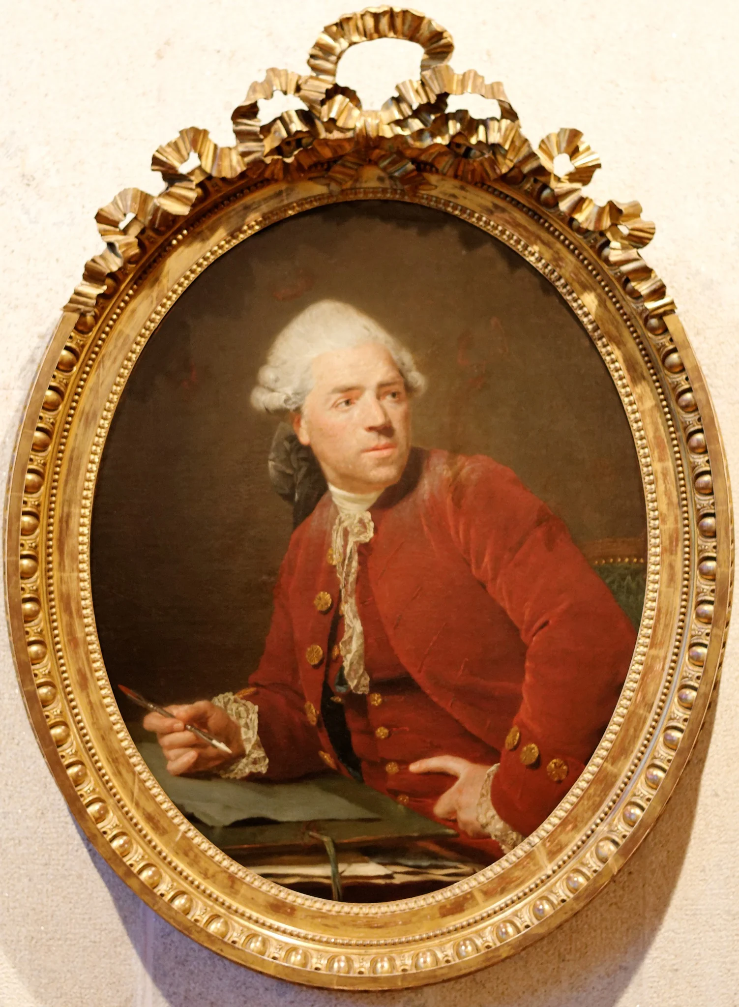Self portrait, by Nicolas Bernard Lépicié, oil, 1789
