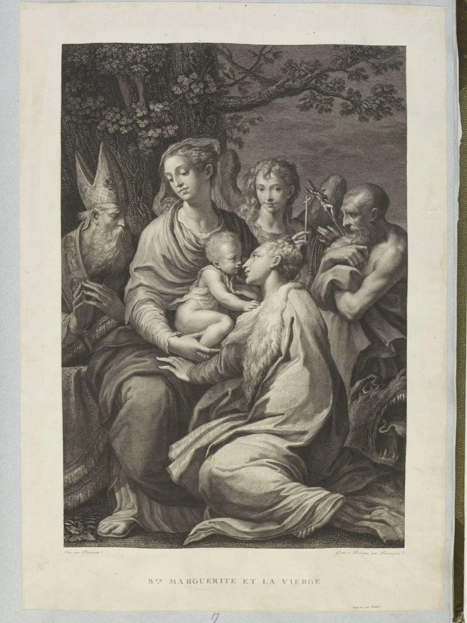 Virgin and Child, by Francesco Rosaspina, 1850