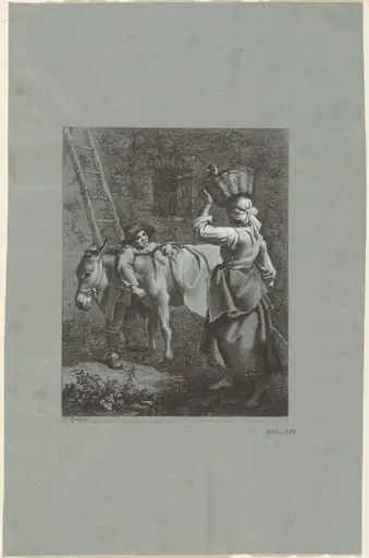 Shepherd Boy Speaking to a Farm Girl