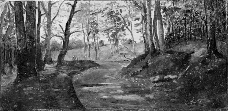 A Path through a Wood, by Dankvart Dreyer, unspecified, 1850