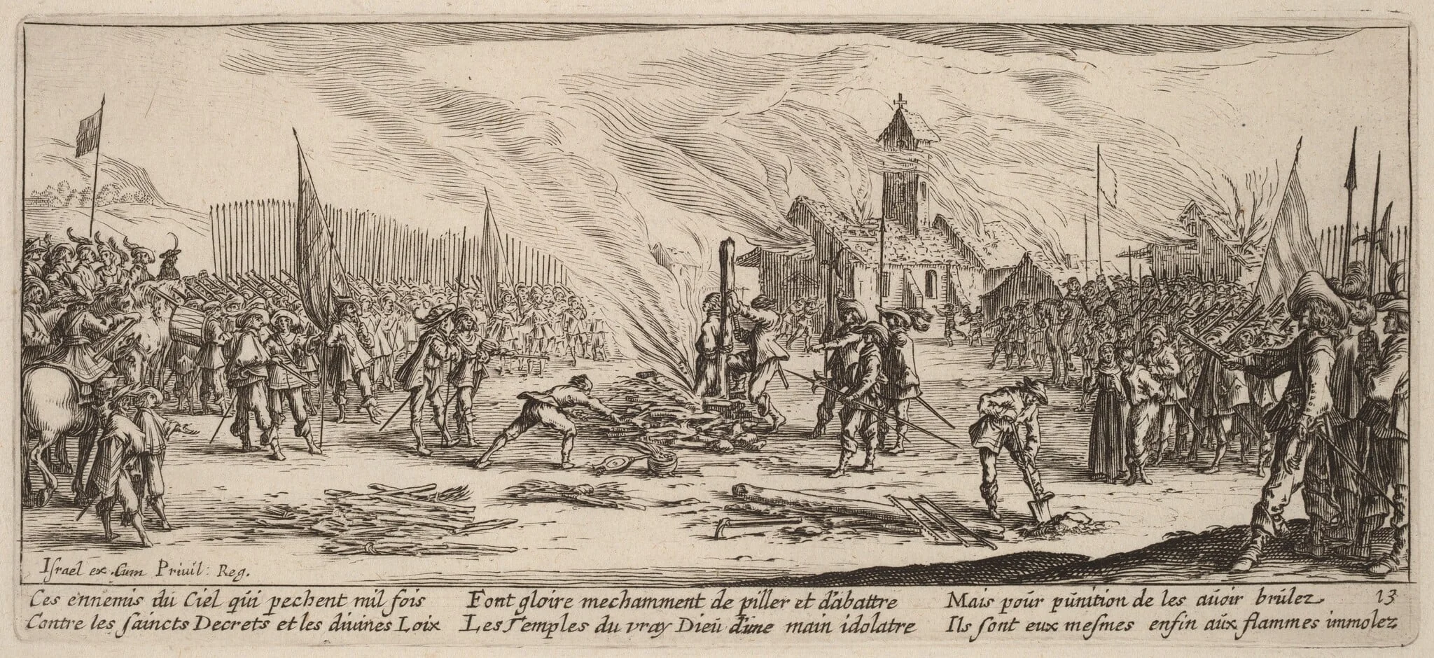 The Stake, by Gerrit van Schagen, ink, 1642
