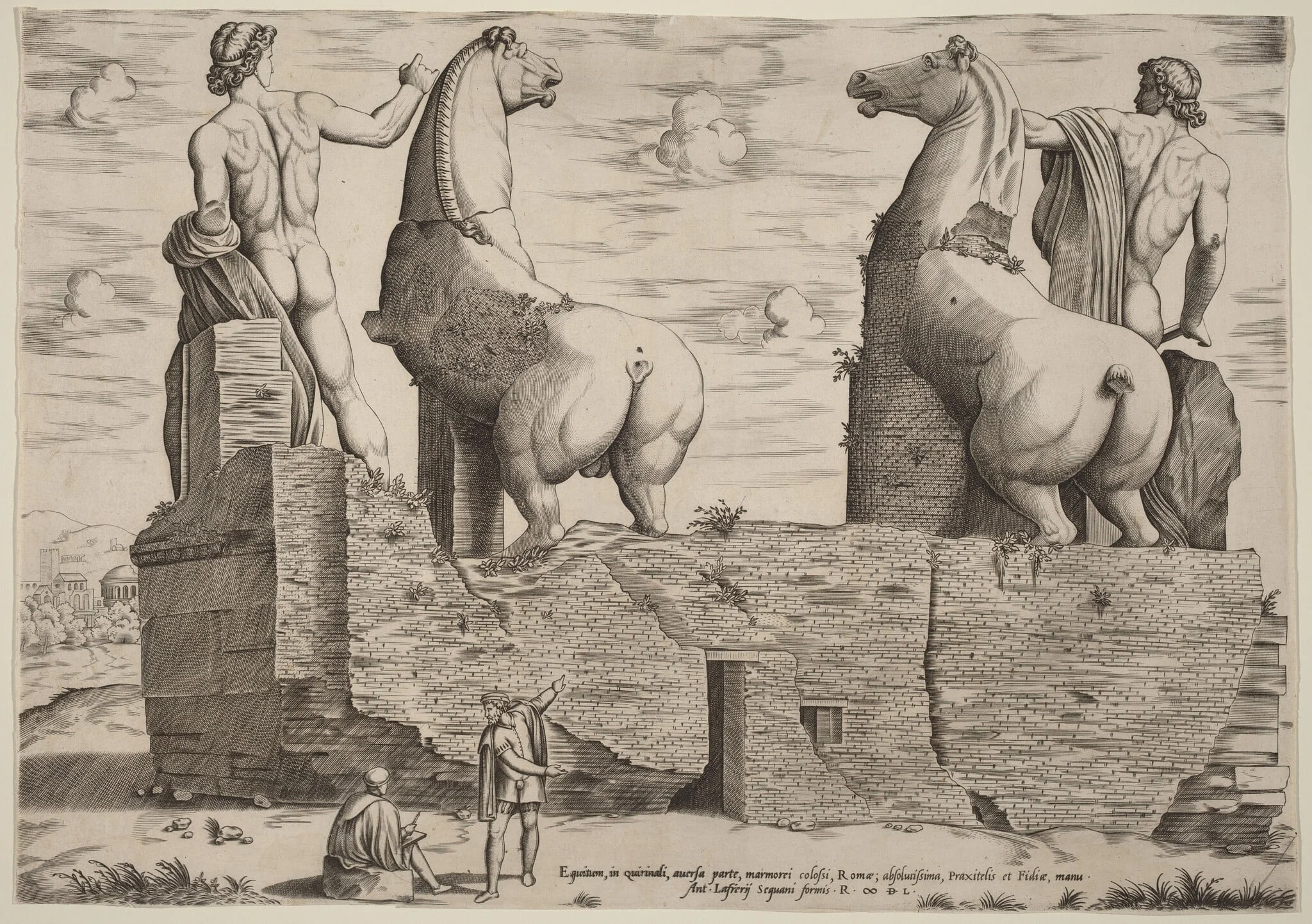 Equitum, in Quirinali, aversa parte, by Italian 16th Century, ink, 1550