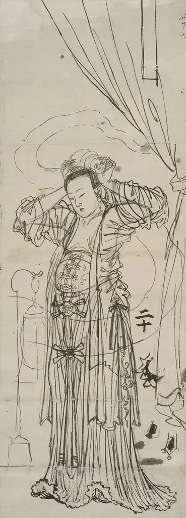Yang Guifei Adjusting her Hair
