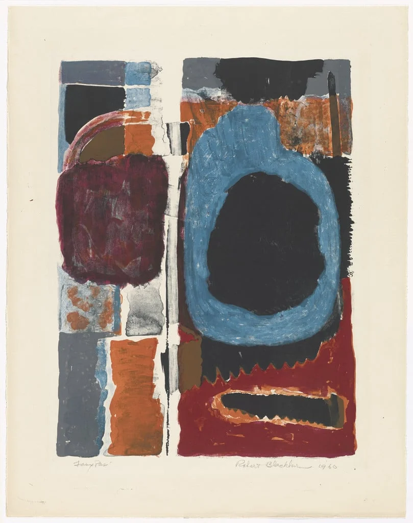Untitled, by Robert Blackburn, ink, 1960
