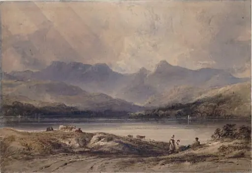 Langdale peaks from Windermere
