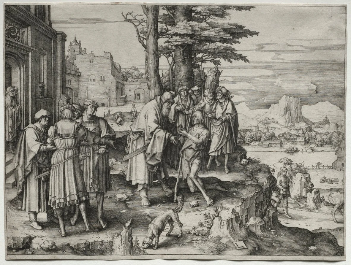Return of the Prodigal Son, by Lucas van Leyden, 1510