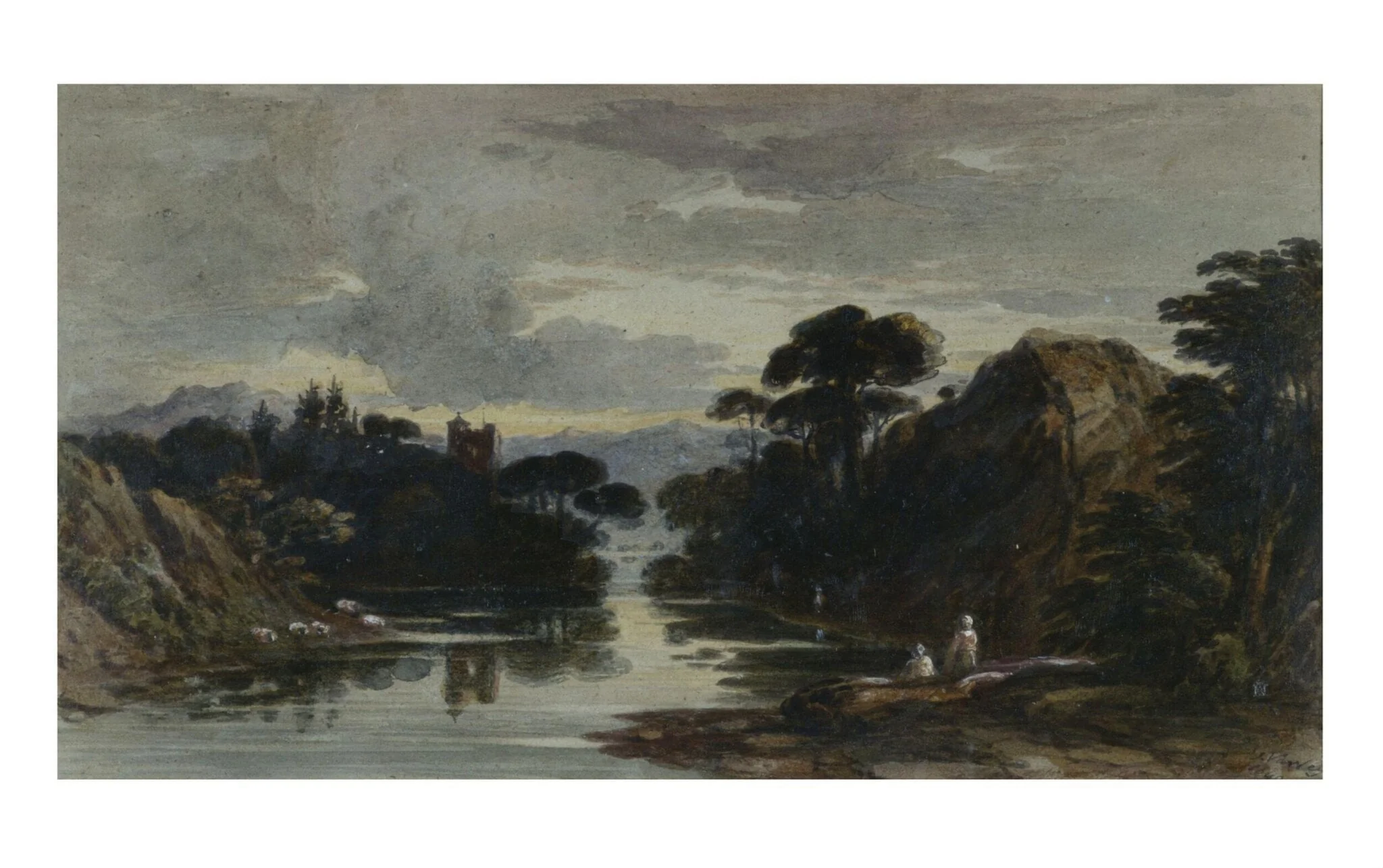 River Scene: A Composition