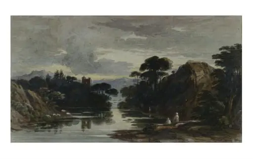 River Scene: A Composition