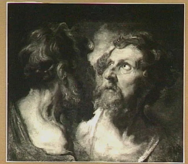 Two study heads of apostles