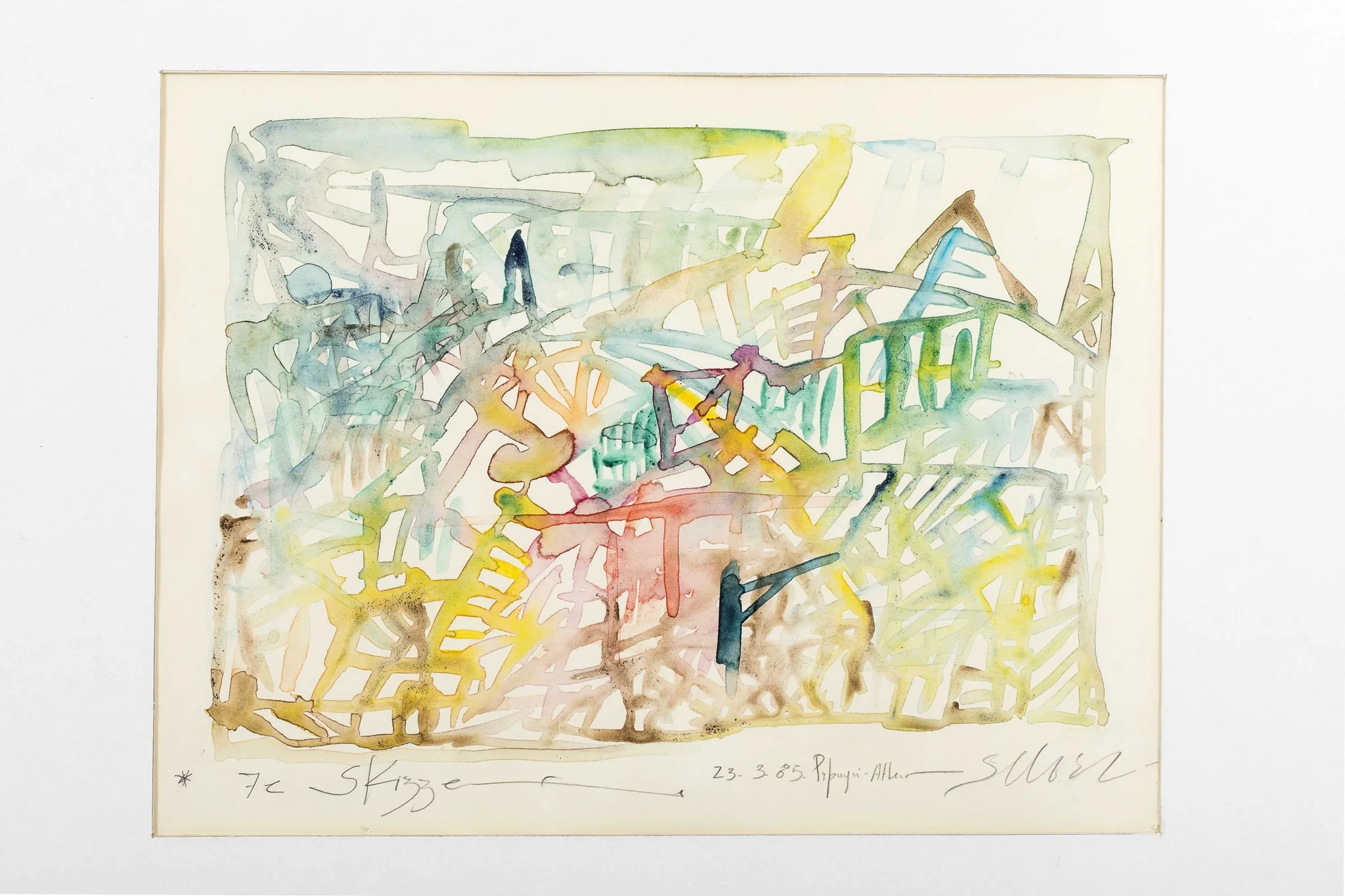Skizze (Σκίτσο), by Sotirios Michou, unspecified, 1985