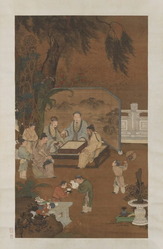 The Eighteen Scholars (go), by Unknown, unspecified