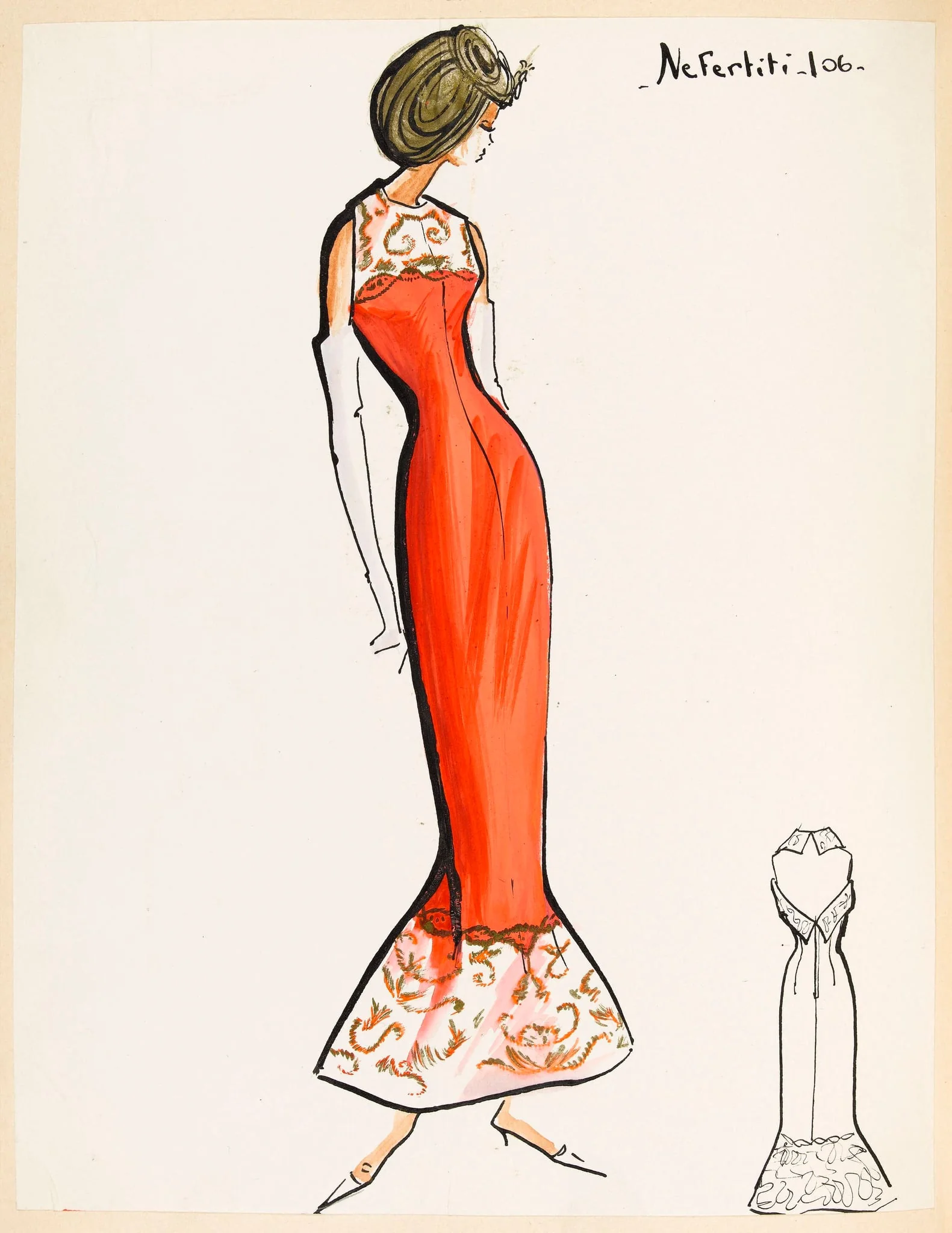 Néfertiti, by Marie-Louise Carven, 1959