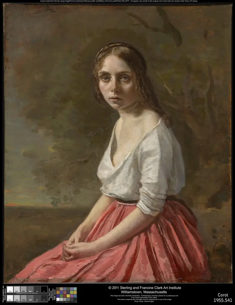 Young Woman in a Pink Skirt