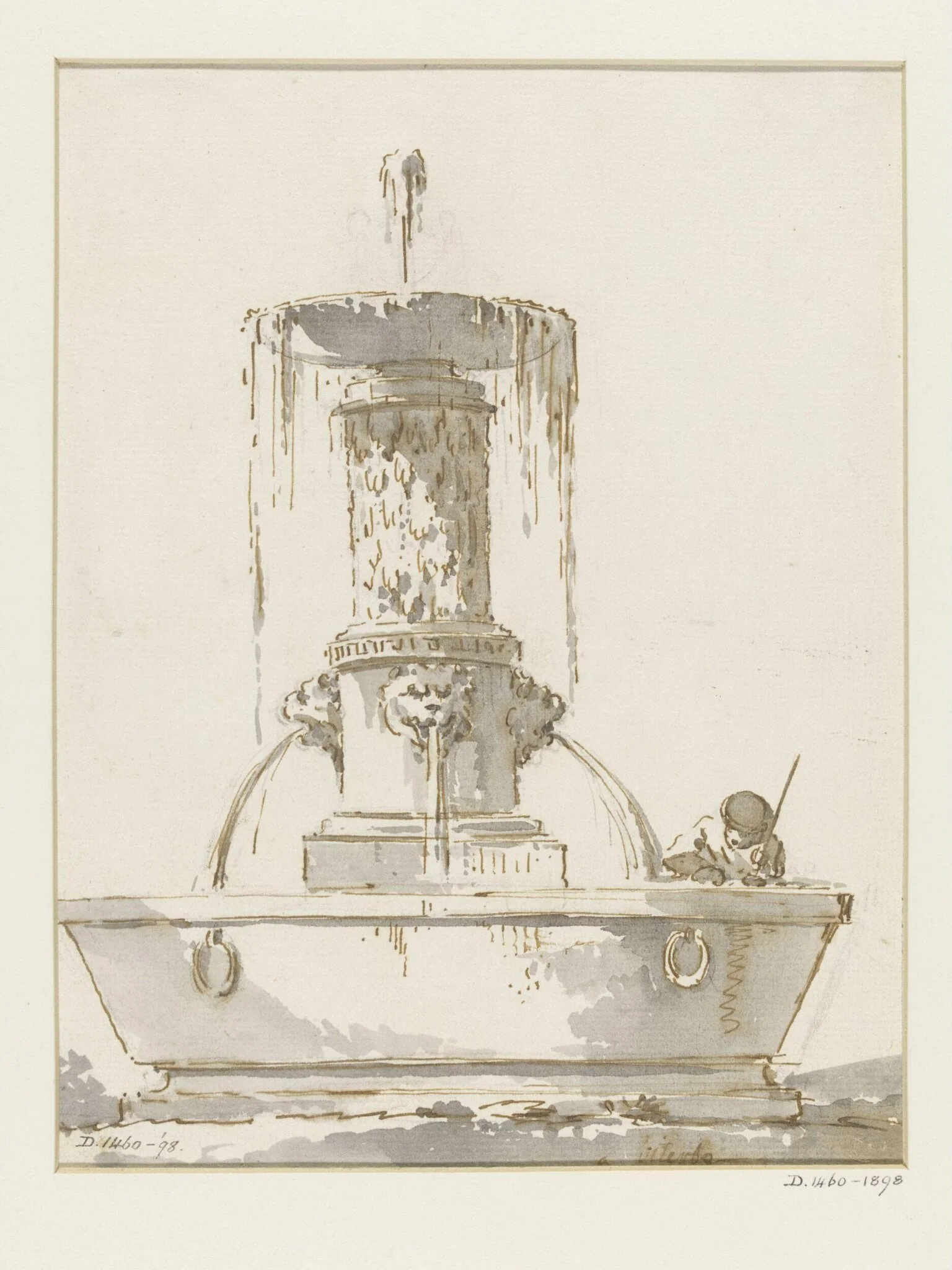 Drawing of fountain