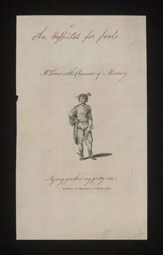 Mr Lee Lewes in the character of Mercury