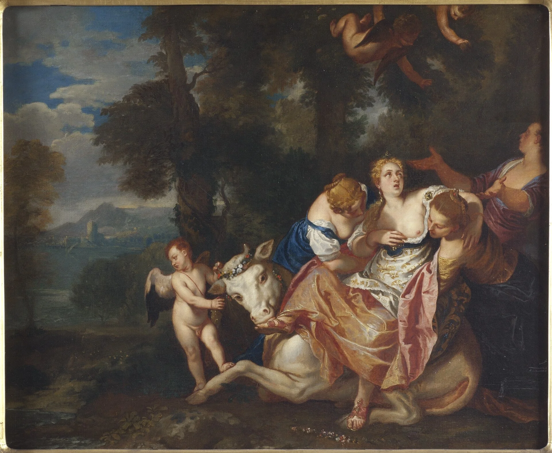 The Rape of Europa, by Unknown, oil