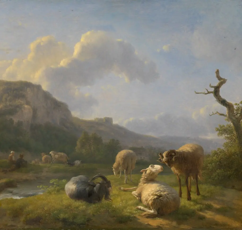 Landscape with Goats and Sheep