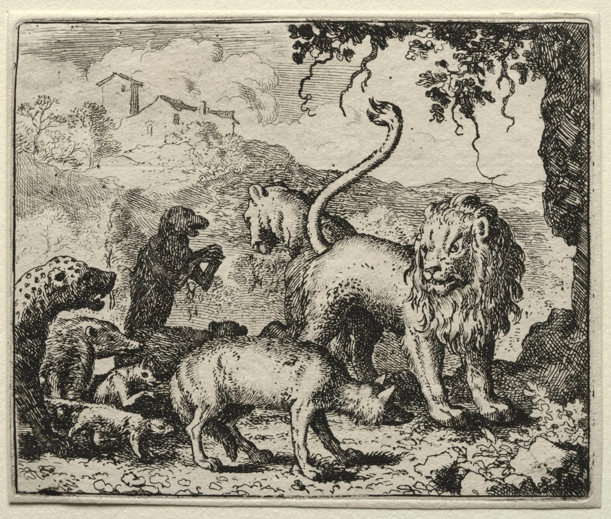 Reynard the Fox:  First Complaint of the Wolf, by Allart van Everdingen, 1662