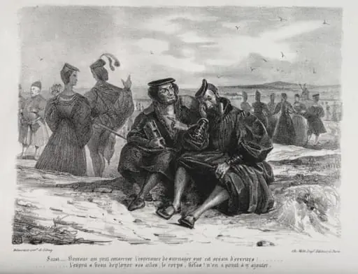 Illustrations for Faust:  Faust and Wagner