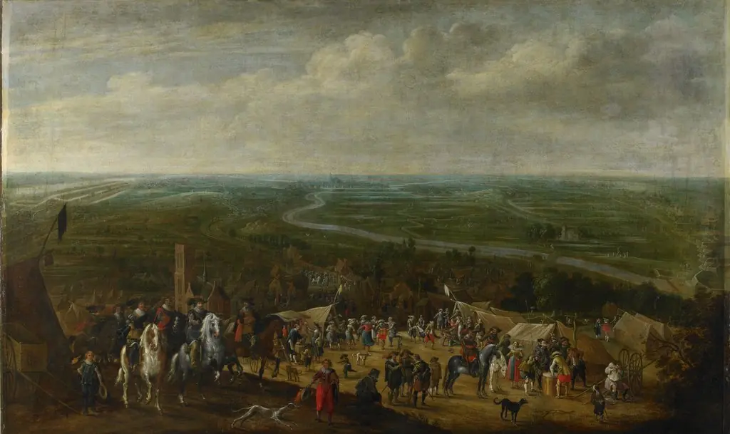 Prince Frederik Hendrik at the siege of 's-Hertogenbosch, 1629