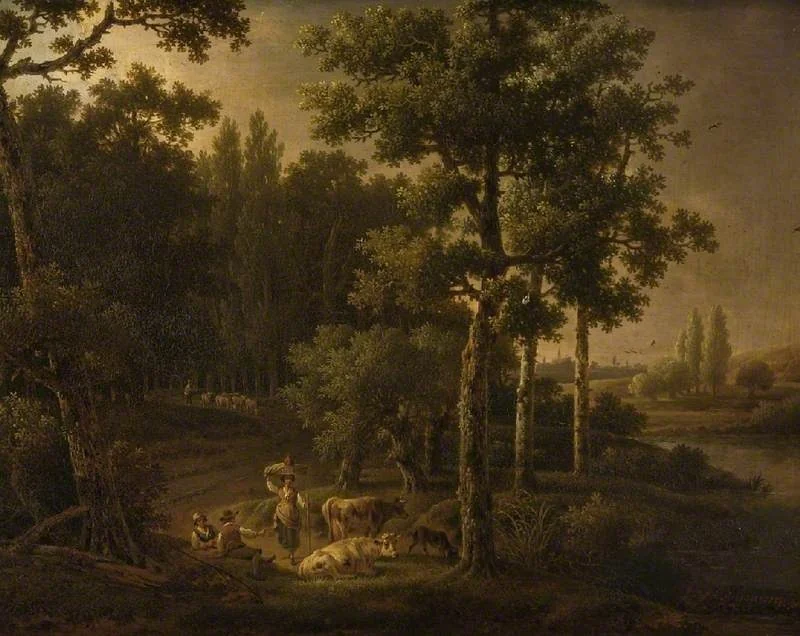 Landscape with flocks