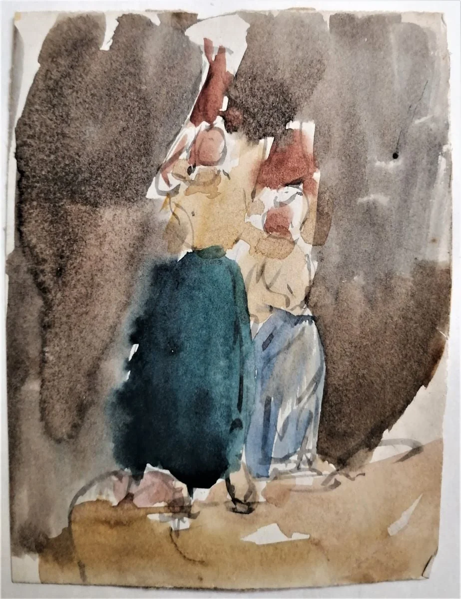 Ducând ulcioare, by Carol Pop de Szathmári, 1850