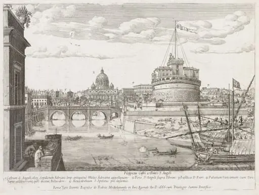 St. Angelo from "Prospectus Locurum Urbis Romae Insign[ium]