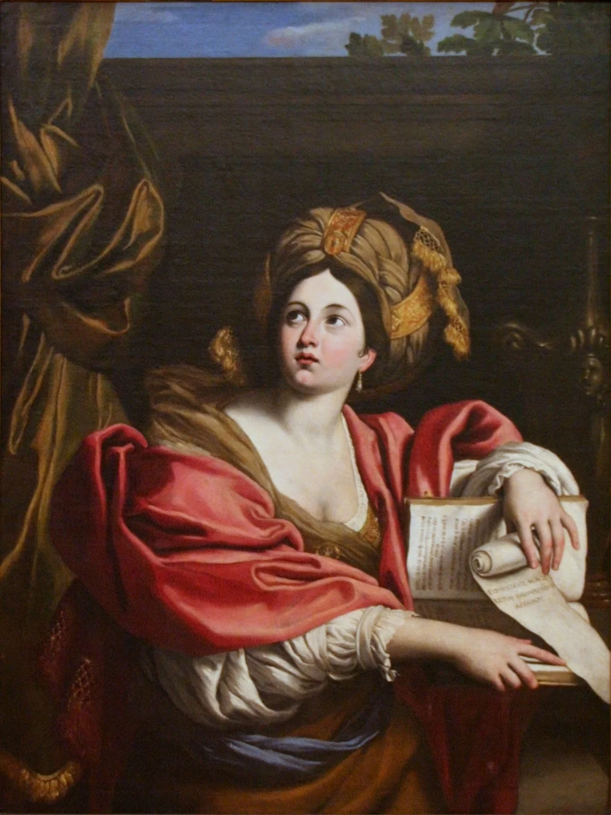 Cumaean Sibyl, by Domenichino, oil, 1610