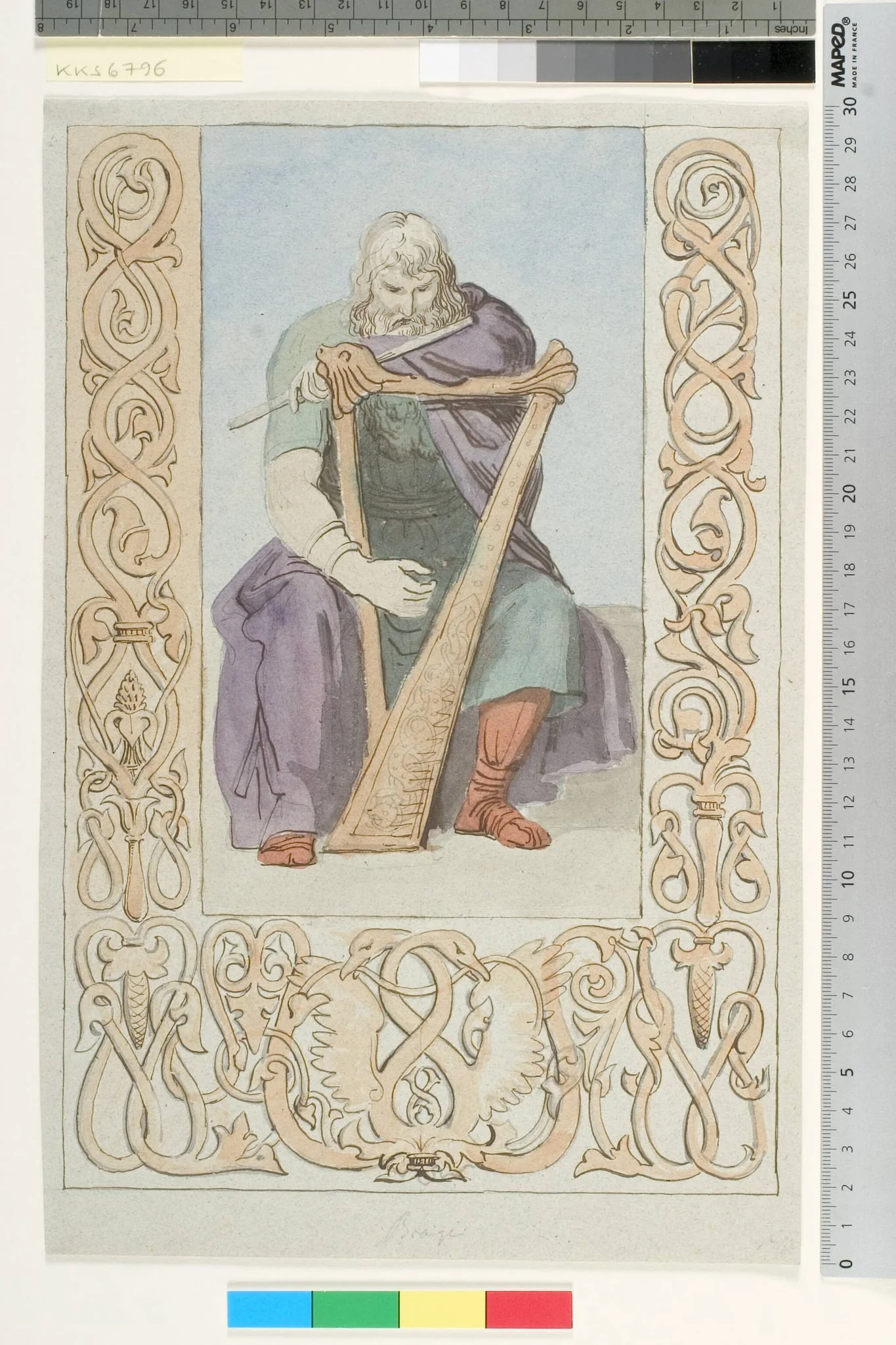 Brage, by Unknown, unspecified, 1844