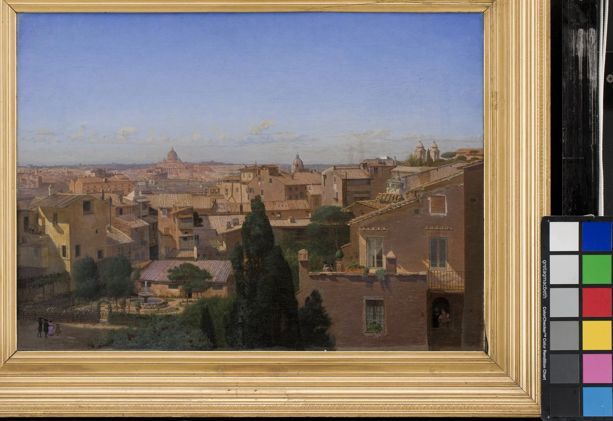 A View of Rome Seen from the Artist's Dwelling, by Unknown, 1858