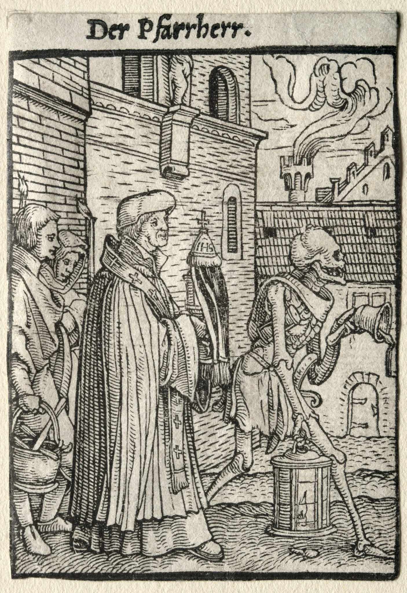 Dance of Death:  The Pastor, by Hans Holbein the Younger, 1526