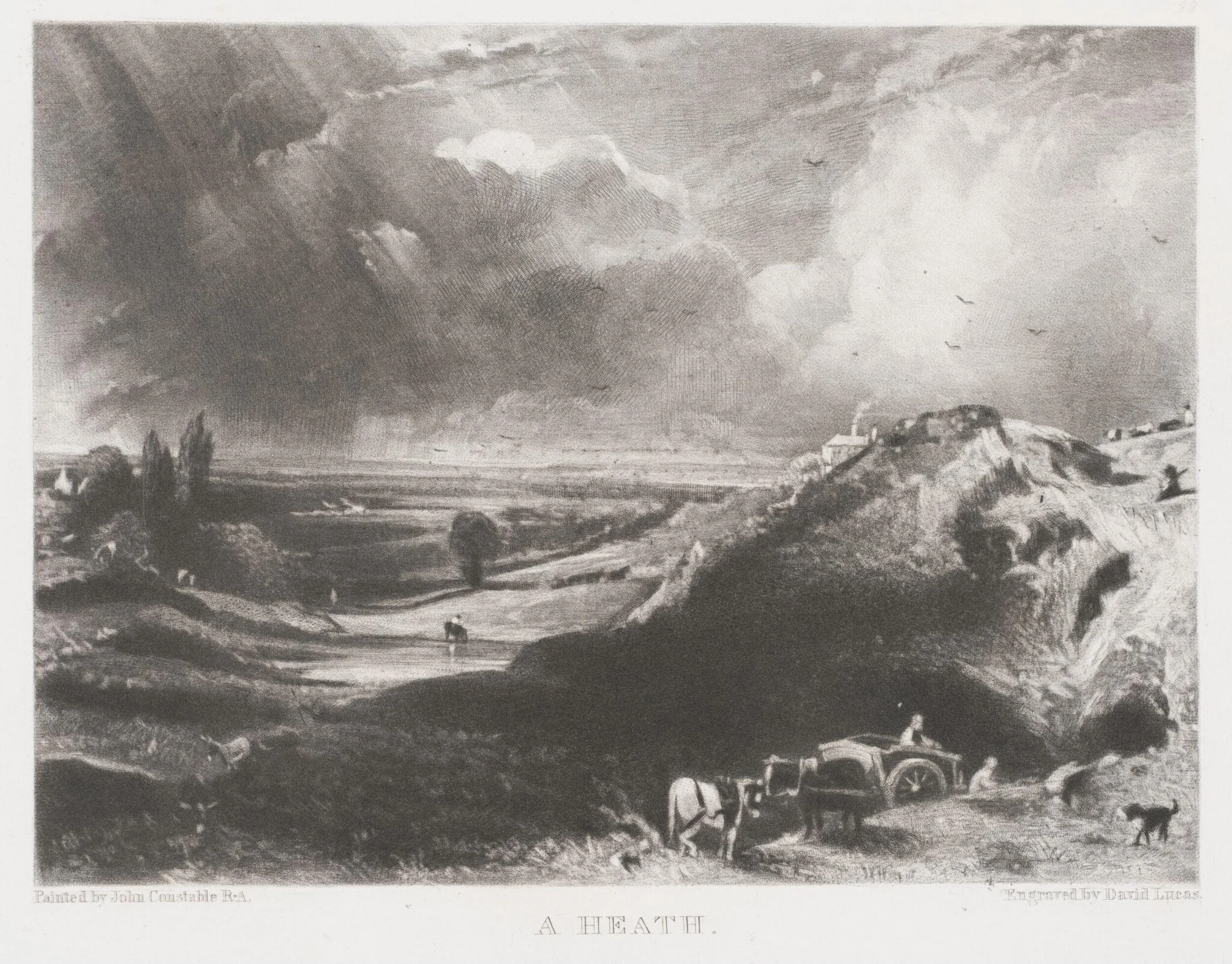 A HEATH, by John Constable, 1855