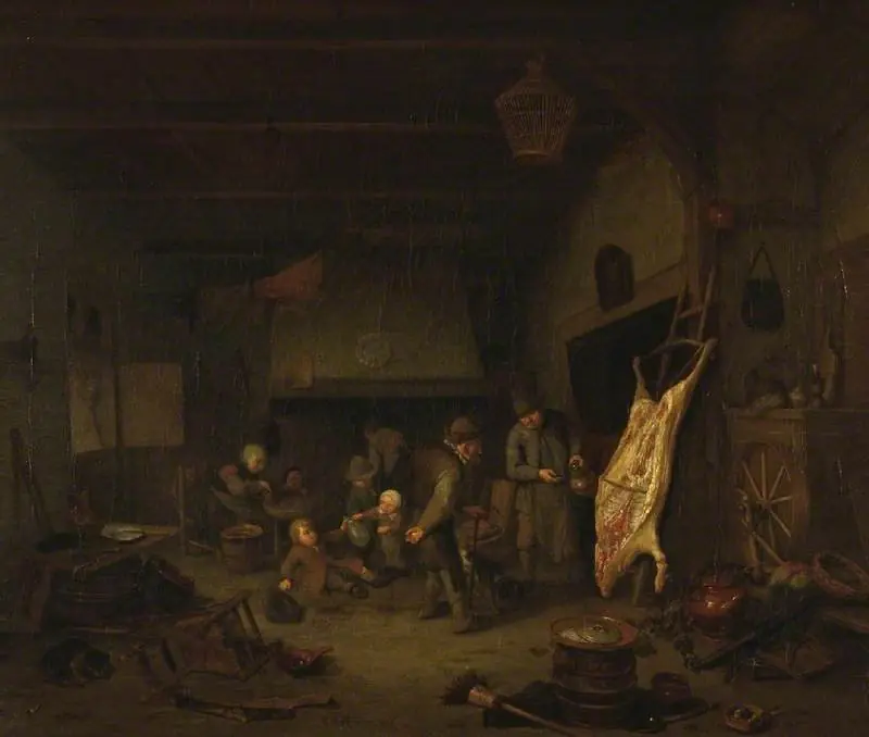 Interior of a farmhouse