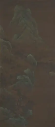 明   佚名   秋林讀易圖   軸|Mountain Scenery