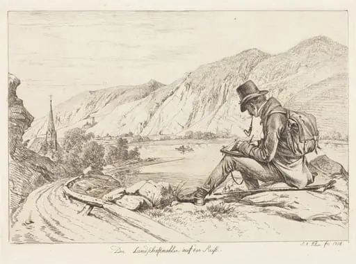 Der Landschaftmaler auf der Reise (The Landscape Painter on Tour)