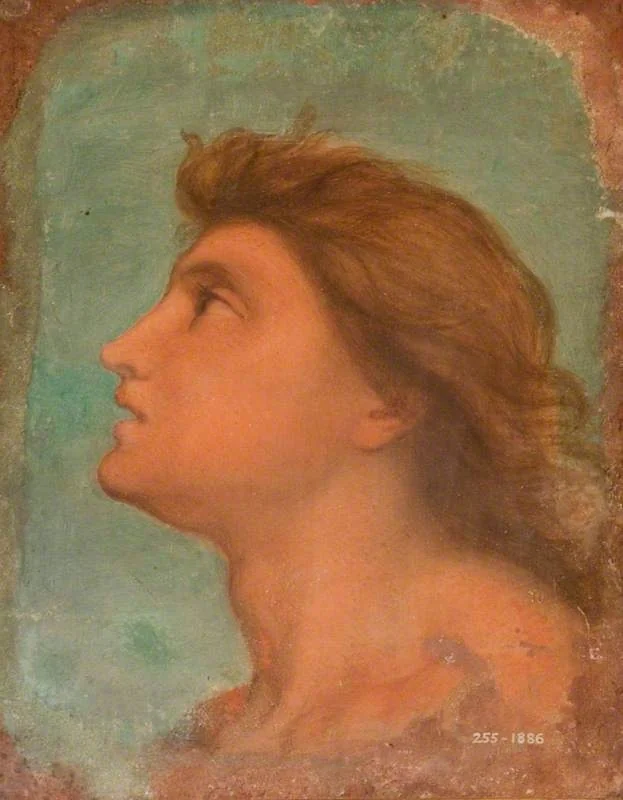 Head of a Youth in Profile (sketch for a mural in the Villa Carreggi)