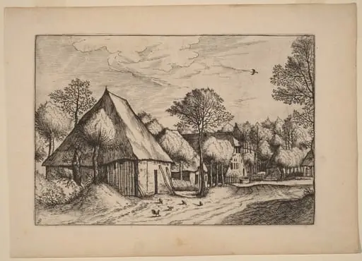 A Farmyard with a Draw Well