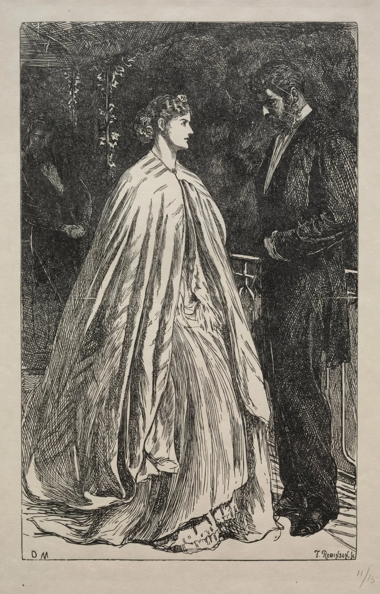Two to One on the Major, by George Louis Palmella Busson Du Maurier, 1866