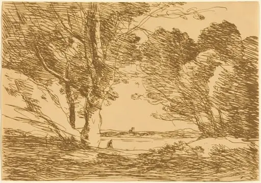 Tower on the Horizon of a Lake (Tour a l'horizon d'un lac)