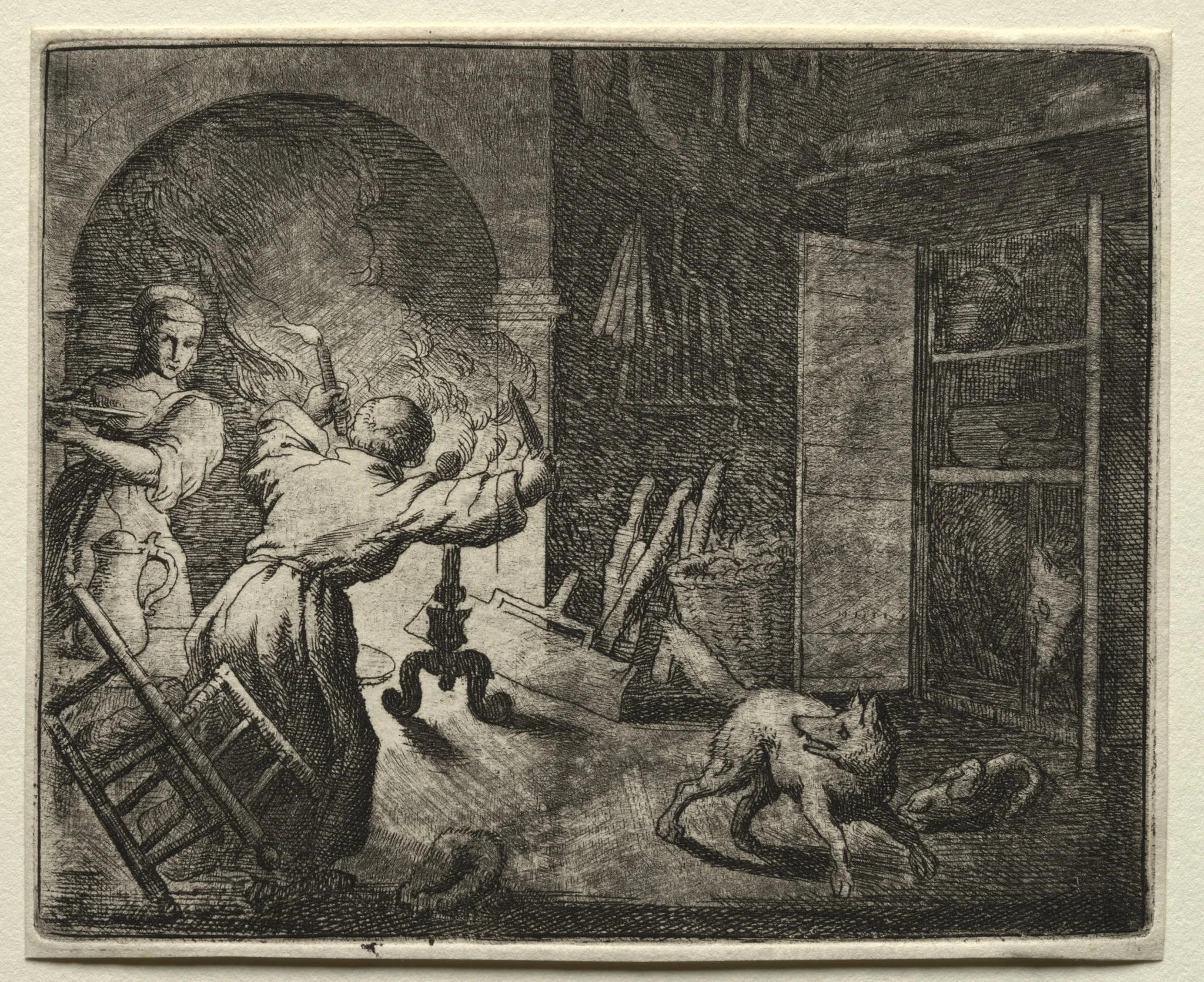 Reynard the Fox:  Reynard Steals a Capon, by Allart van Everdingen, 1662