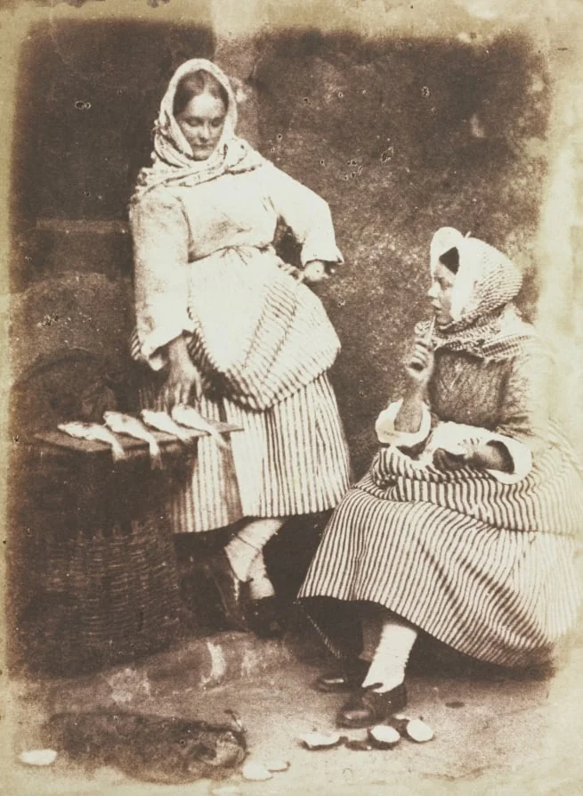 Newhaven Fishwives, Jeanie Wilson and Annie Linton, by David Octavius Hill, 1845