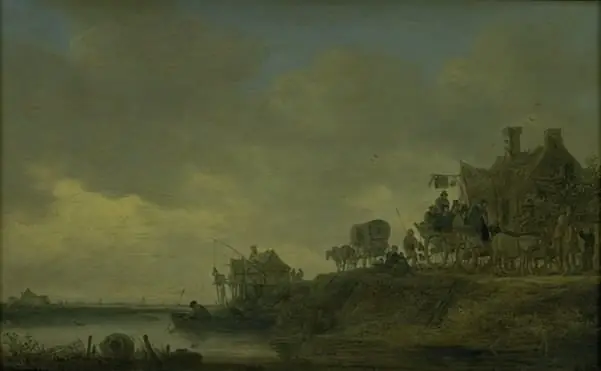 River Scene with the "Swan" Tavern