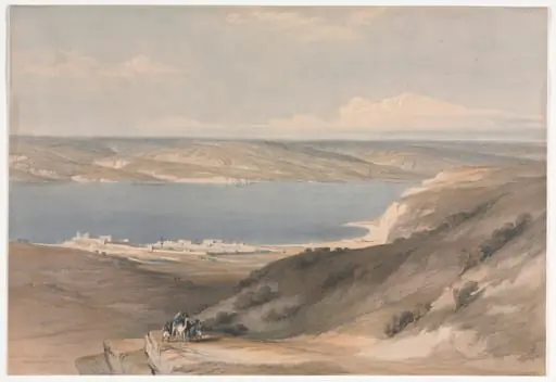 Sea of Galilee at Genezareth looking Towards Bashan
