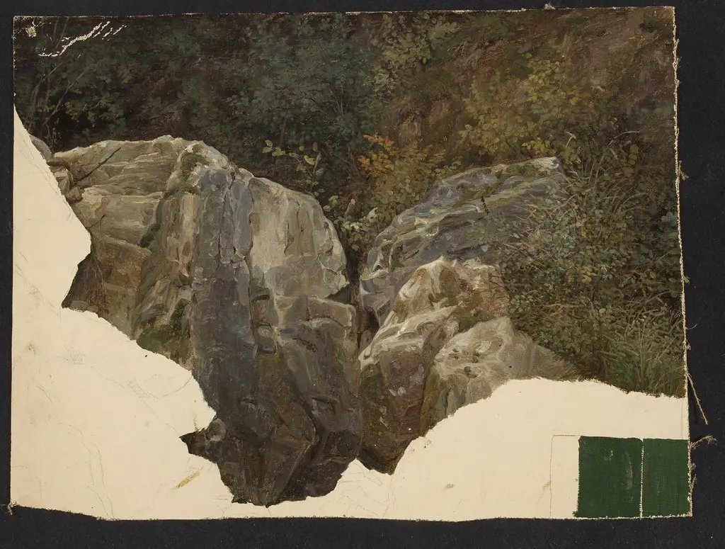 Mountain landscape, sketch