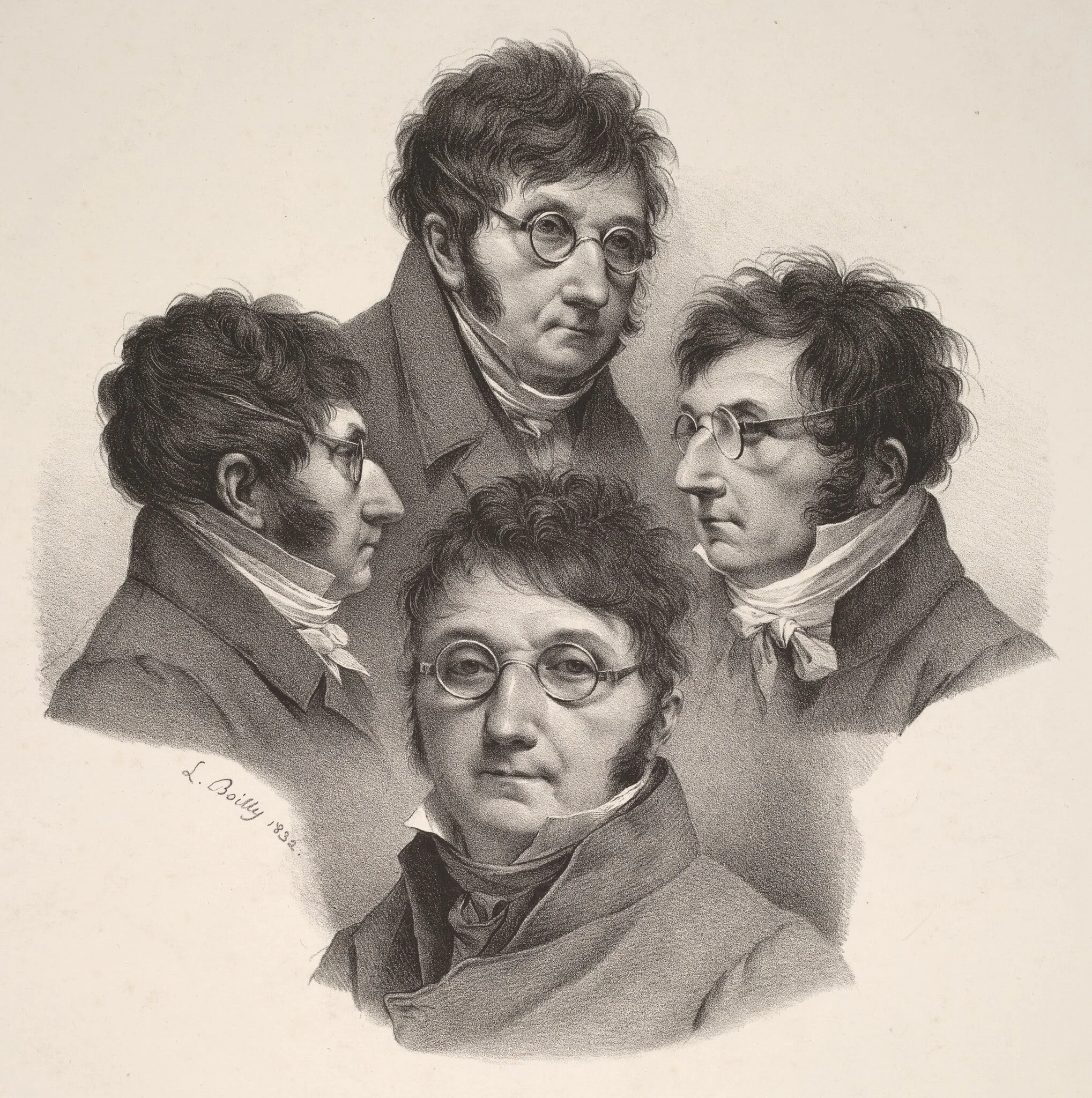 Self-Portrait, by Louis-Léopold Boilly, ink, 1832