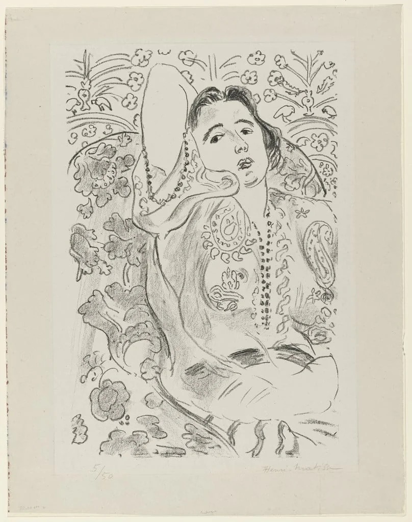 Untitled, by Henri Matisse, ink, 1924